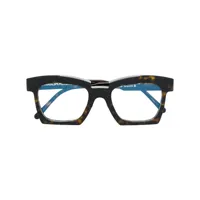 kuboraum lunettes de vue à monture carrée - marron