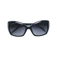 bvlgari pre-owned lunettes de soleil à monture carrée - noir