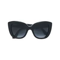 gucci eyewear oversized cat-eye sunglasses - noir