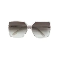 saint laurent eyewear oversized sunglasses - tons neutres