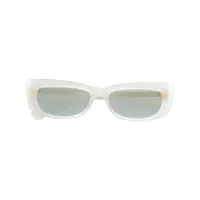christian roth dreesen rectangular sunglasses - blanc