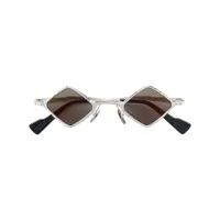 kuboraum lunettes de soleil à monture losange - argent