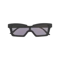 kuboraum lunettes de soleil à monture rectangulaire - noir