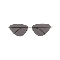 balenciaga eyewear lunettes de soleil à monture triangulaire - argent