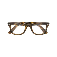 ray-ban lunettes de vue à monture carrée - marron