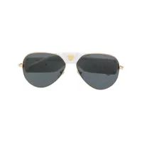 versace eyewear lunettes de soleil à monture aviateur - blanc