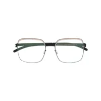mykita lunettes de vue meryl à monture oversize - noir