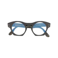 monocle eyewear lunettes de vue à monture ronde - marron