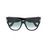 tom ford eyewear lunettes de soleil à monture papillon - noir