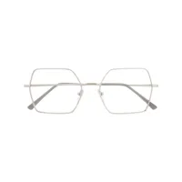 epos lunettes de vue à monture carrée oversize - métallisé
