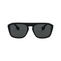burberry eyewear lunettes de vue à monture oversize carrée - noir