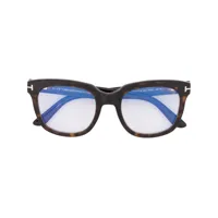 tom ford eyewear lunettes de soleil à monture carrée - marron