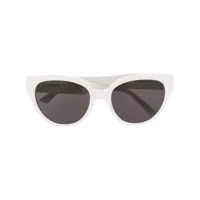 balenciaga eyewear lunettes de soleil à monture papillon - blanc