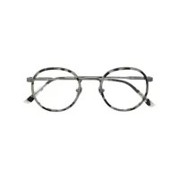 calvin klein lunettes de vue à monture ronde - gris