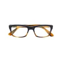 masunaga lunettes de vue à monture rectangulaire - bleu