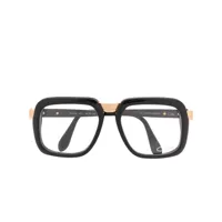 cazal lunettes de vue à monture carrée oversize - noir