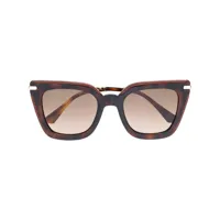 jimmy choo eyewear lunettes de soleil ciagras - marron