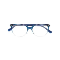 gucci eyewear lunettes de vue à monture papillon - bleu
