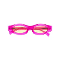kuboraum lunettes de soleil à monture ovale - rose
