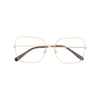 dolce & gabbana eyewear lunettes de vue dg1323 à monture oversize - or