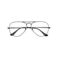 ray-ban lunettes de vue à monture oversize ronde - noir