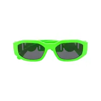 versace eyewear lunettes de soleil à monture ovale - vert