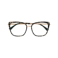 mykita lunettes de vue à monture papillon - marron