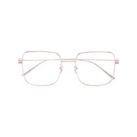 bottega veneta eyewear lunettes de vue à monture carrée - métallisé