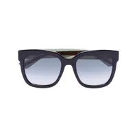gucci eyewear lunettes de soleil à monture carrée - noir
