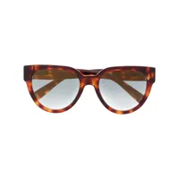 givenchy eyewear lunettes de soleil à monture papillon - marron