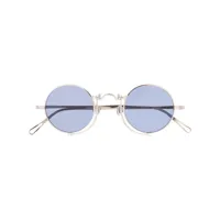 matsuda lunettes de soleil à monture ronde - bleu