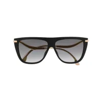 jimmy choo eyewear lunettes de soleil suvis à monture oversize - noir