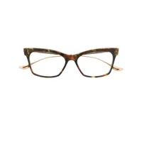 dita eyewear lunettes de vue nemora à monture papillon - marron