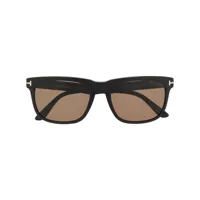 tom ford eyewear lunettes de soleil morgan à monture carrée - noir