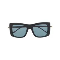 thom browne eyewear lunettes de soleil à monture carrée - noir