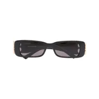 balenciaga eyewear lunettes de soleil dynasty rectangulaires - noir