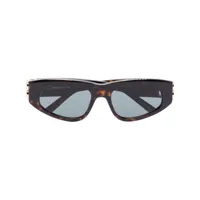 balenciaga eyewear lunettes de soleil à monture papillon - marron