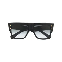 balmain eyewear lunettes de soleil à monture oversize - noir