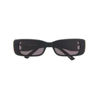 balenciaga eyewear lunettes de soleil dynasty rectangulaires - noir