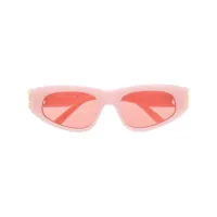 balenciaga eyewear lunettes de soleil bb0095s à monture rectangulaire - rose