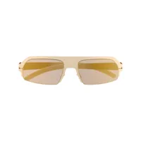 mykita lunettes de soleil à monture oversize - or