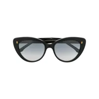 cutler & gross lunettes de soleil à monture papillon - noir