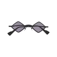 kuboraum lunettes de soleil à monture carrée - noir
