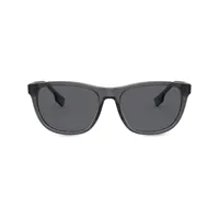 burberry eyewear lunettes de soleil teintées à monture carrée - gris