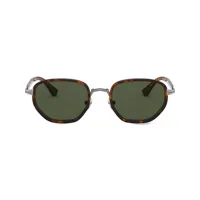persol lunettes de soleil teintées à effet écaille de tortue - vert