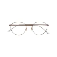 giorgio armani lunettes de vue à monture ronde - gris