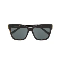 balenciaga eyewear lunettes de soleil à monture carrée - marron