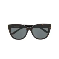 balenciaga eyewear lunettes de soleil dynasty à monture papillon - marron
