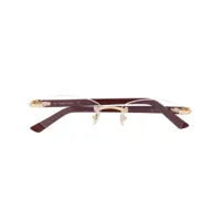 cartier eyewear lunettes de vue à design structuré - rouge
