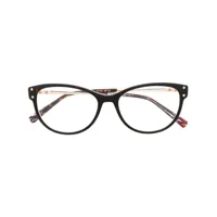 missoni eyewear lunettes de vue à monture papillon - marron